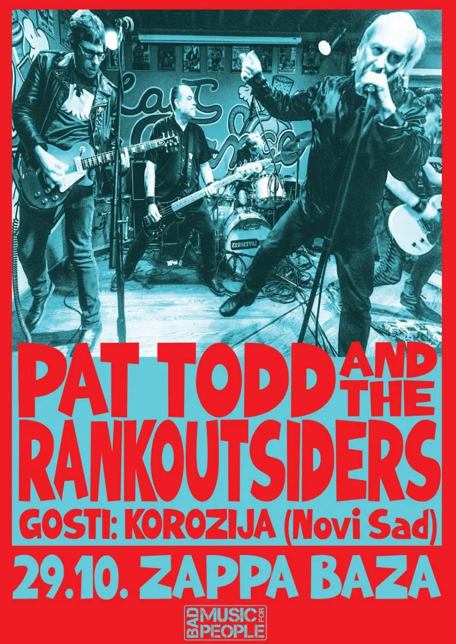 Концерт The Rankoutsiders, чт, 29 октября, 20:00, Zappa Baza