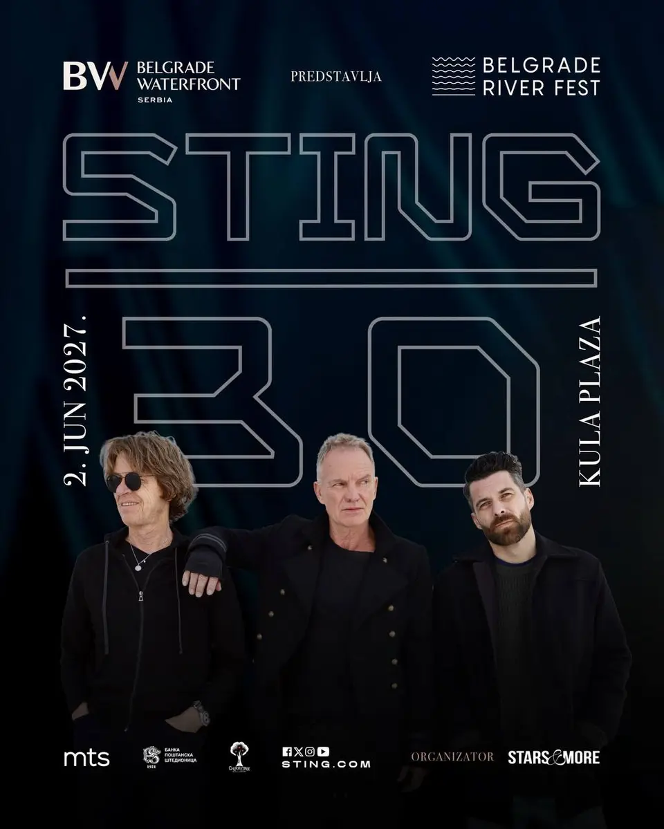 Sting на фестивале «Belgrade River fest», ср, 2 июня, 20:00, Belgrade River fest
