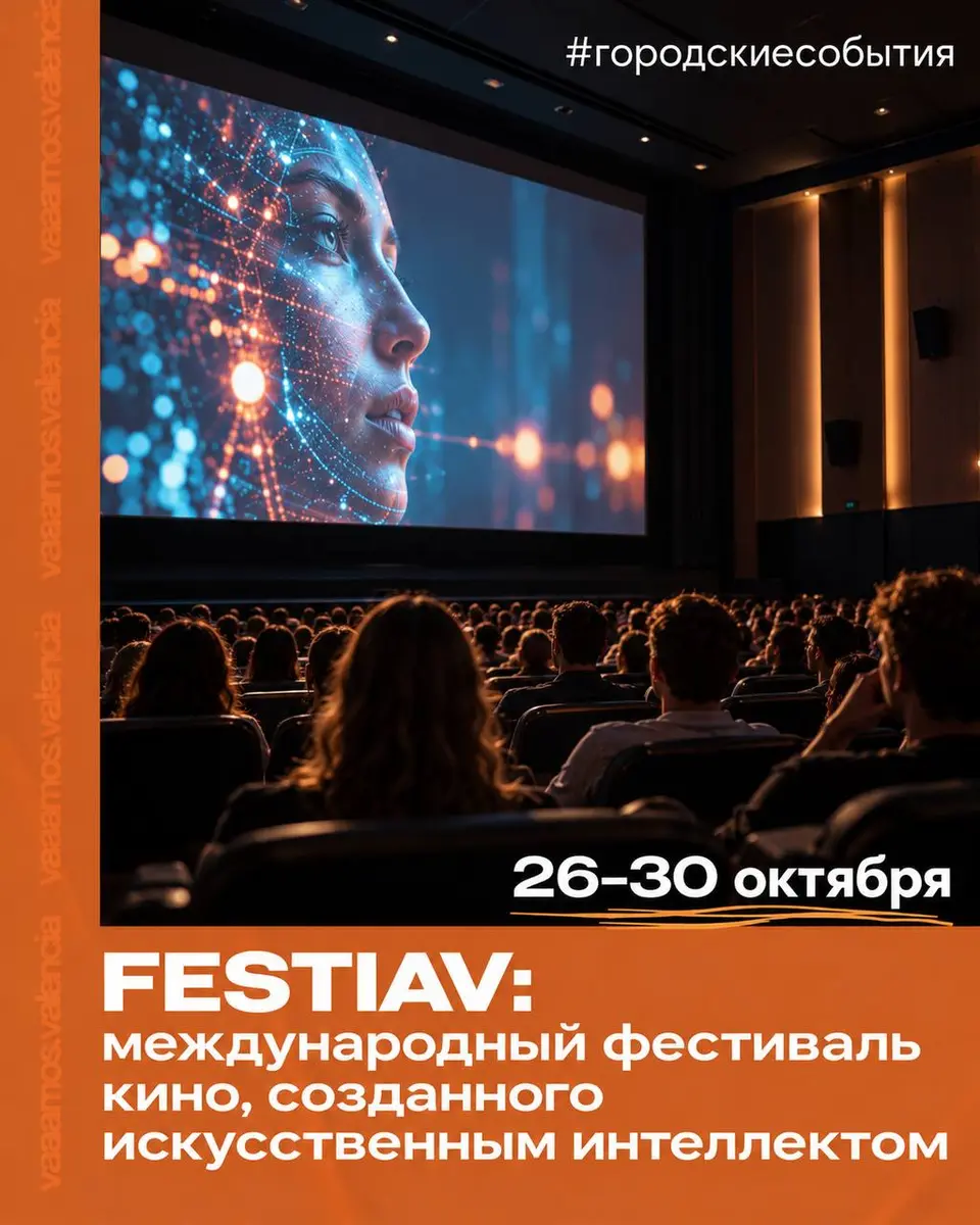 FESTIAV: международный фестиваль кино, созданного искусственным интеллектом, вт, 27 октября, 09:30, Las Naves (La Harinera)