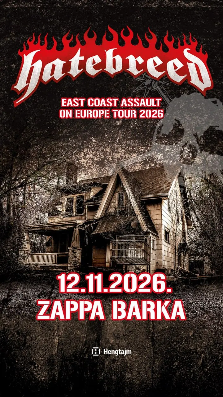 Концерт Hatebreed в Белграде, чт, 12 ноября, 20:00, Zappa Barka