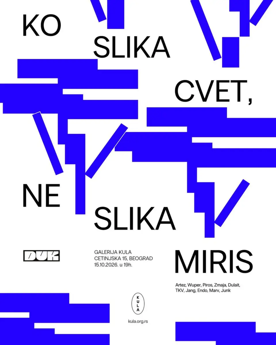 Коллективная выставка «Ko slika cvet, ne slika miris», 15 октября – 1 ноября, 19:00, Kula Cetinjska