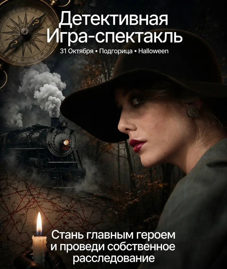 Иммерсивный детектив — спектакль в Хэллуин, сб, 31 октября, 17:30, Театр Grow